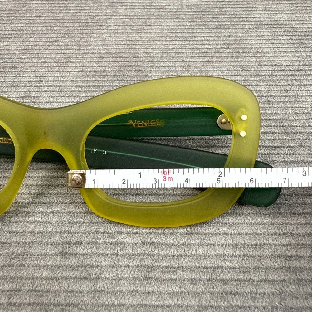 Danilo Carraro by Kador Venice Eyeglasses Green Cat Eye Frames Italy 52-21-145